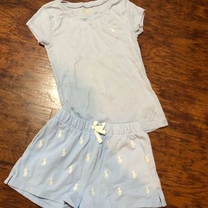 Light blue Polo shirt and Shorts set
